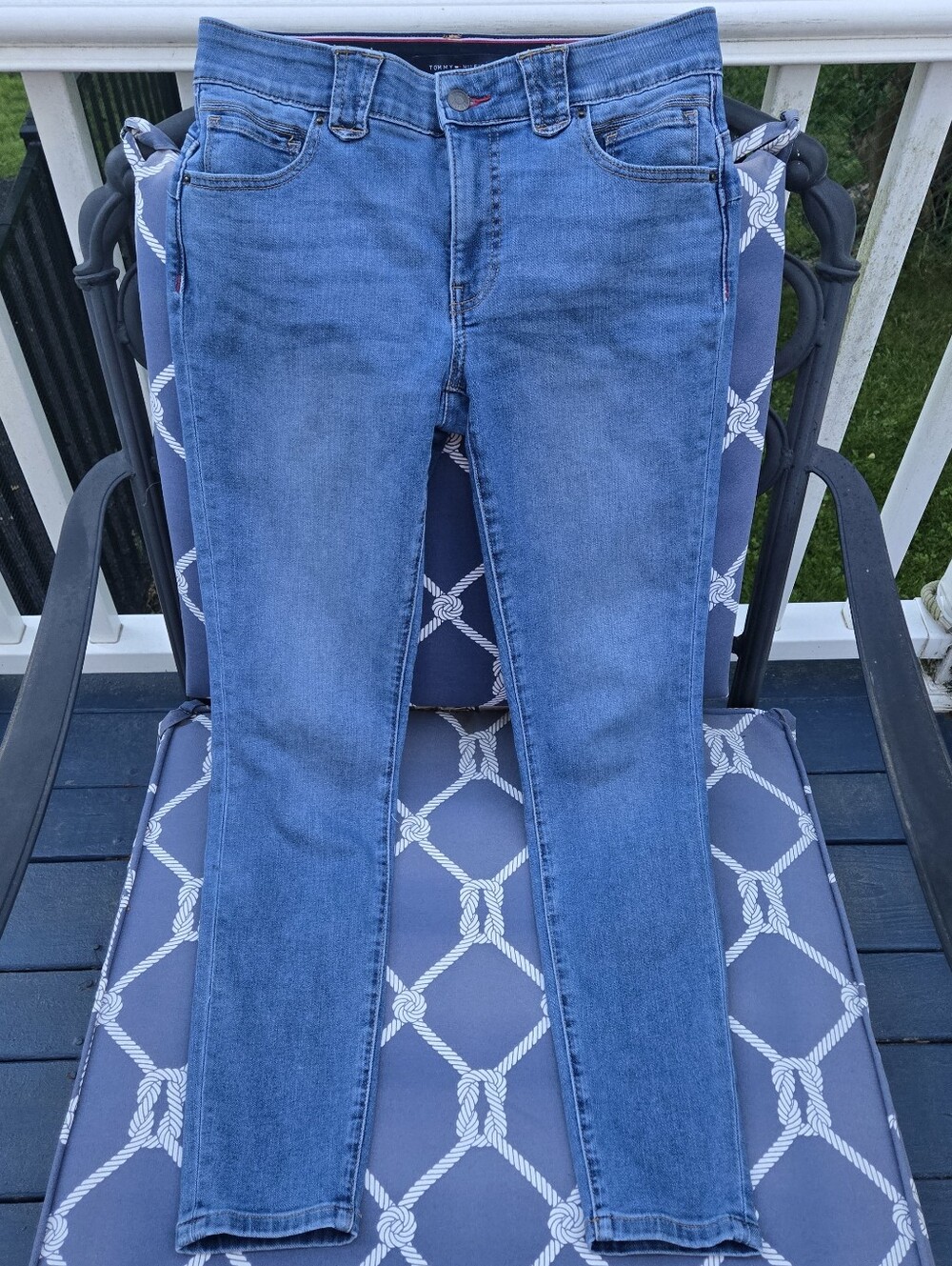 Tommy Hilfiger TH Flex Waverly Skinny Jeans Light/Medium Wash Blue Denim 6